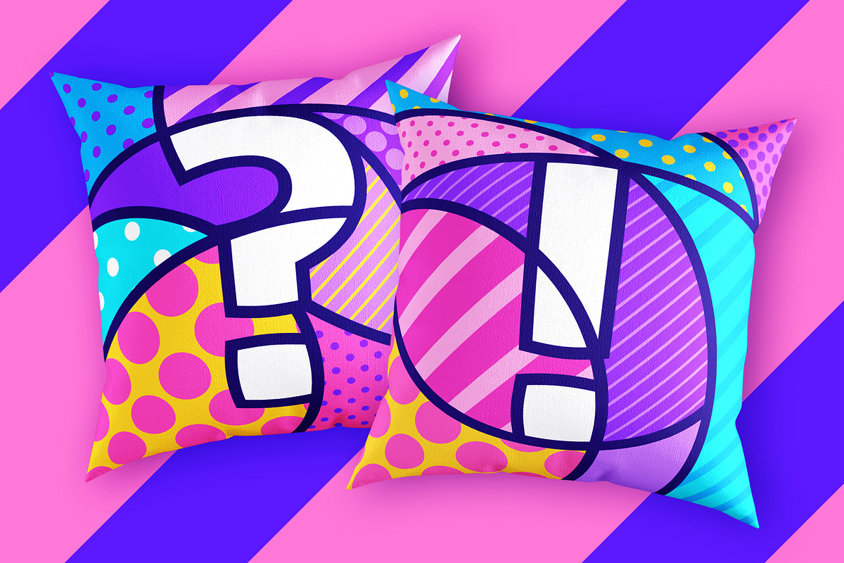 ABC ALPHABET Pop Art Graphic Bundle, a Decorative Illustration by Lilli Jemska Studio (Photo 6 of 9)