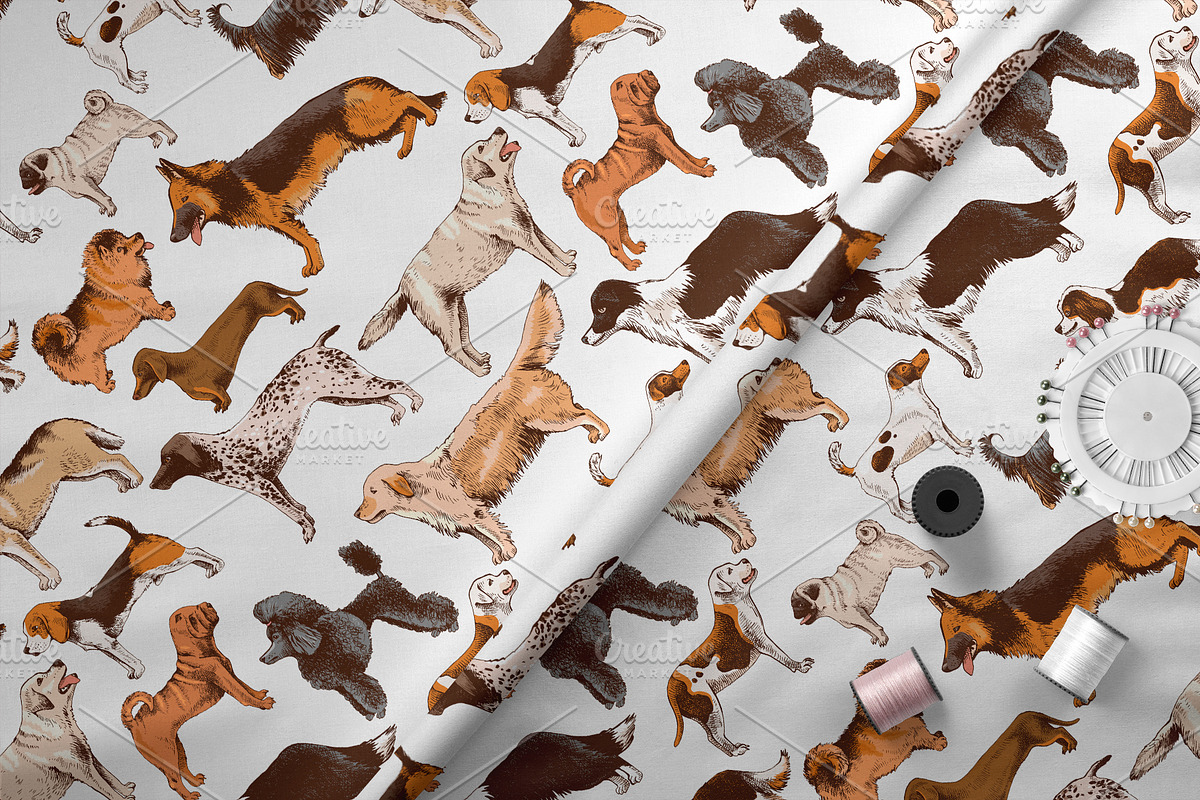 Dog breeds - sketches & lettering, an Animal Illustration by handsketched (Photo 8 of 10)