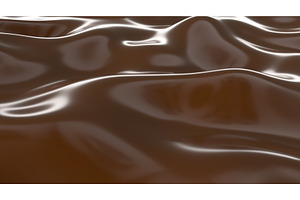 Realistic Chocolate Wavy Background