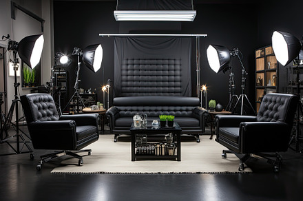 Professional studio photography back, a Photo by SaroStock