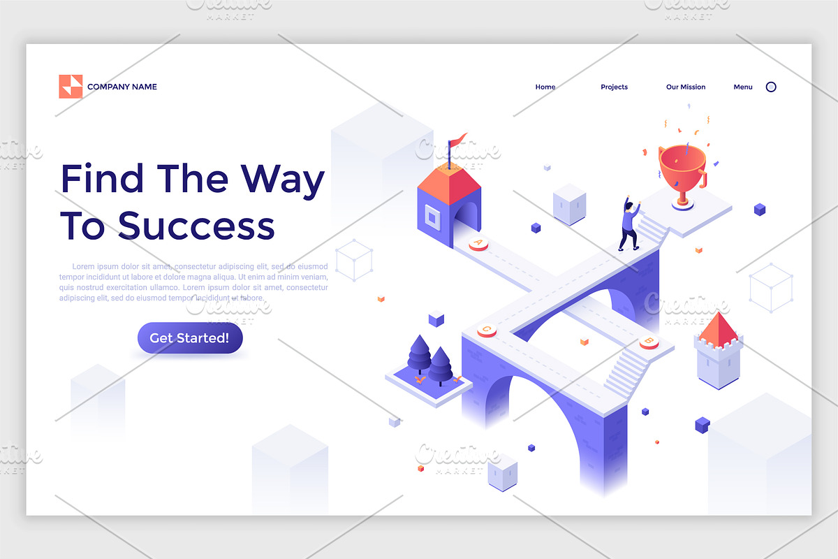 Isometric Solutions Mini. Part 16, a Templates & Theme by Andrew Kras Design (Photo 4 of 18)