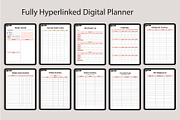Digital 2025 Meal Planner Canva, a Stationery Template by Designmela01 (Thumbnail 2 of 9)
