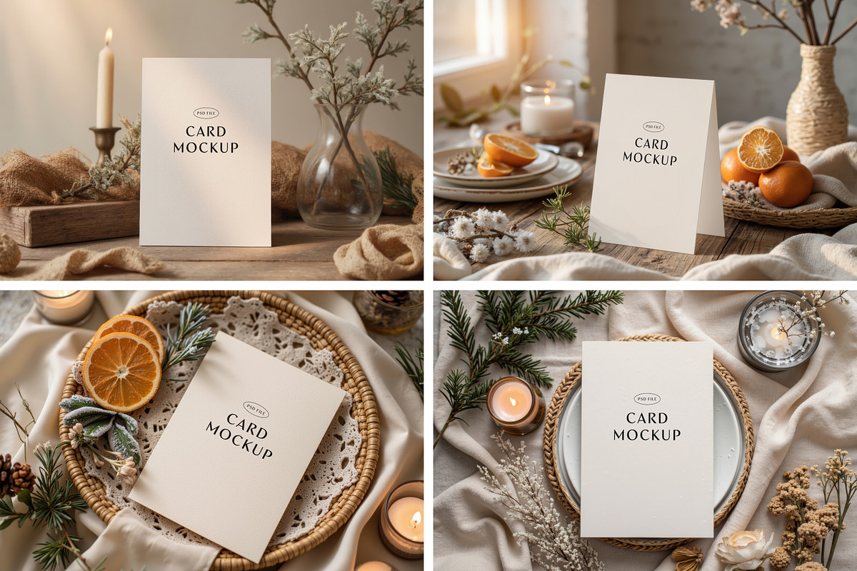 36 Hobo Festive Card Mockup, a Product Mockup by Pure Design (Photo 4 of 10)