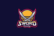 Swords Mascot Logo Template, a Branding & Logo Template by HasnainGFX (Thumbnail 3 of 3)