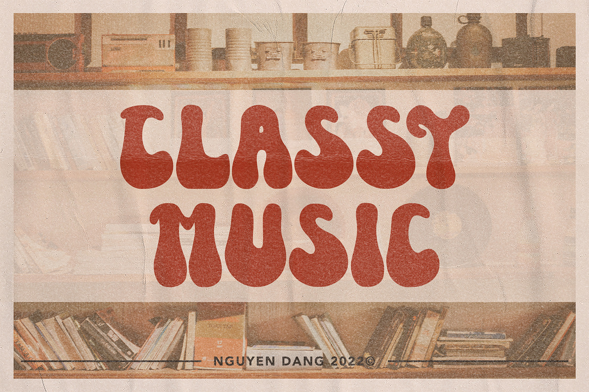 Wild Plants - Groovy Retro Display, a Font by Arendxstudio (Photo 6 of 9)
