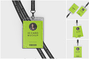 ID Card with Lanyard Mockup, a Product Mockup by SmokyPixels (Thumbnail 1 of 5)