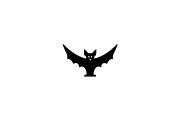 Bat Silhouette Vector, an Animal Illustration by Vectorium Studio (Thumbnail 1 of 4)