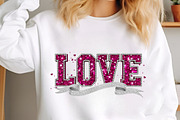 Rhinestone LOVE Valentine PNG, an Illustration by designcity5 (Thumbnail 6 of 8)