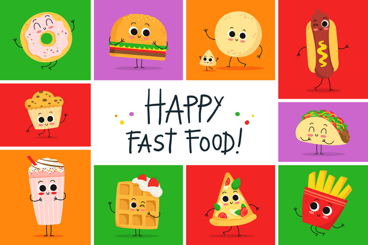 Fast food cuties :), a Food Illustration by Zhe Vasylieva (Photo 1 of 3)