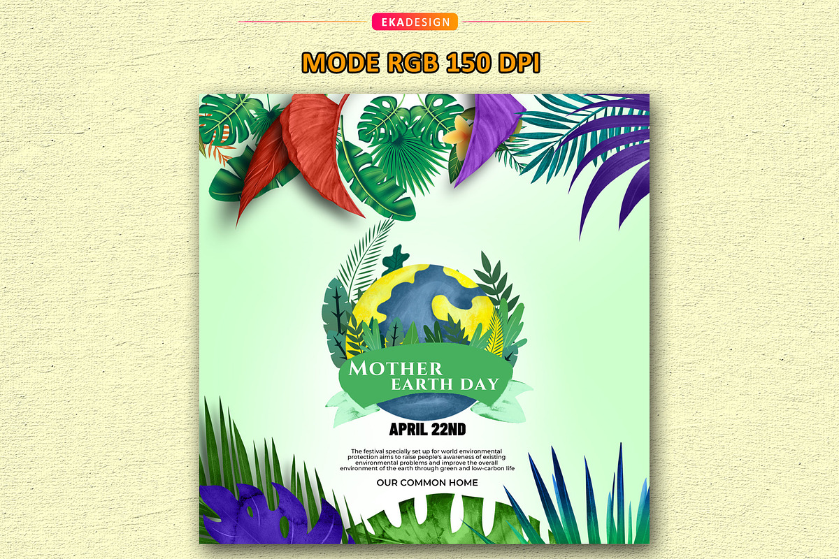 Poster Mother Earth Day Vol 3, a Social Media Template by Eka Design (Photo 4 of 4)
