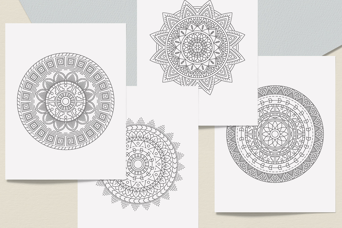Ethnic Mandala Coloring Book, a Graphic by MISTstudioDesign (Photo 3 of 8)