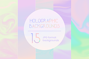Pastel Holographic Backgrounds, a Texture Graphic by CL Creative Studio (Thumbnail 1 of 7)