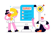 10 Survey Vector Illustration, a Technology Illustration by denayunebgt (Thumbnail 4 of 4)