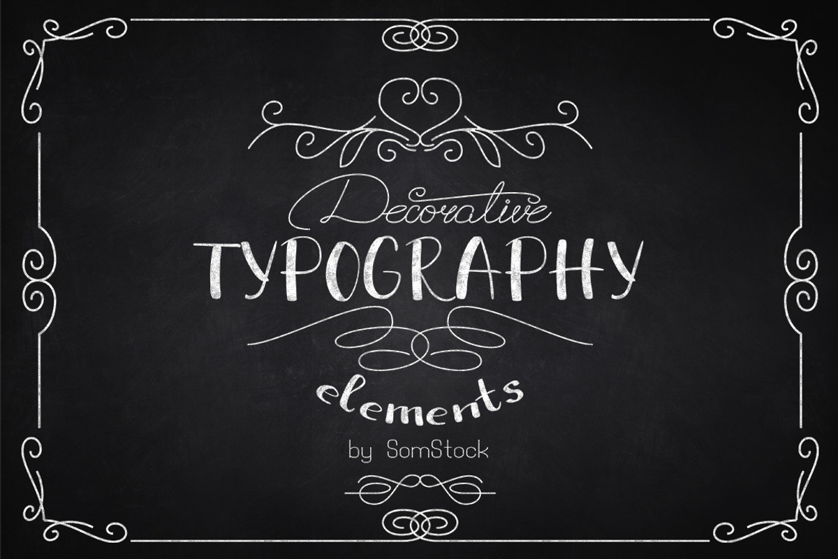 Typographical kit (300+ elements!), a Decorative Illustration by SomStock (Photo 1 of 5)