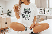 Funny Raccoon St Patricks Day PNG,, an Illustration by SharpMarketplace (Thumbnail 9 of 9)