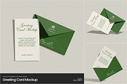 Greeting Card Mockup, a Merchandise Mockup by Permadi Creative (Thumbnail 1 of 5)