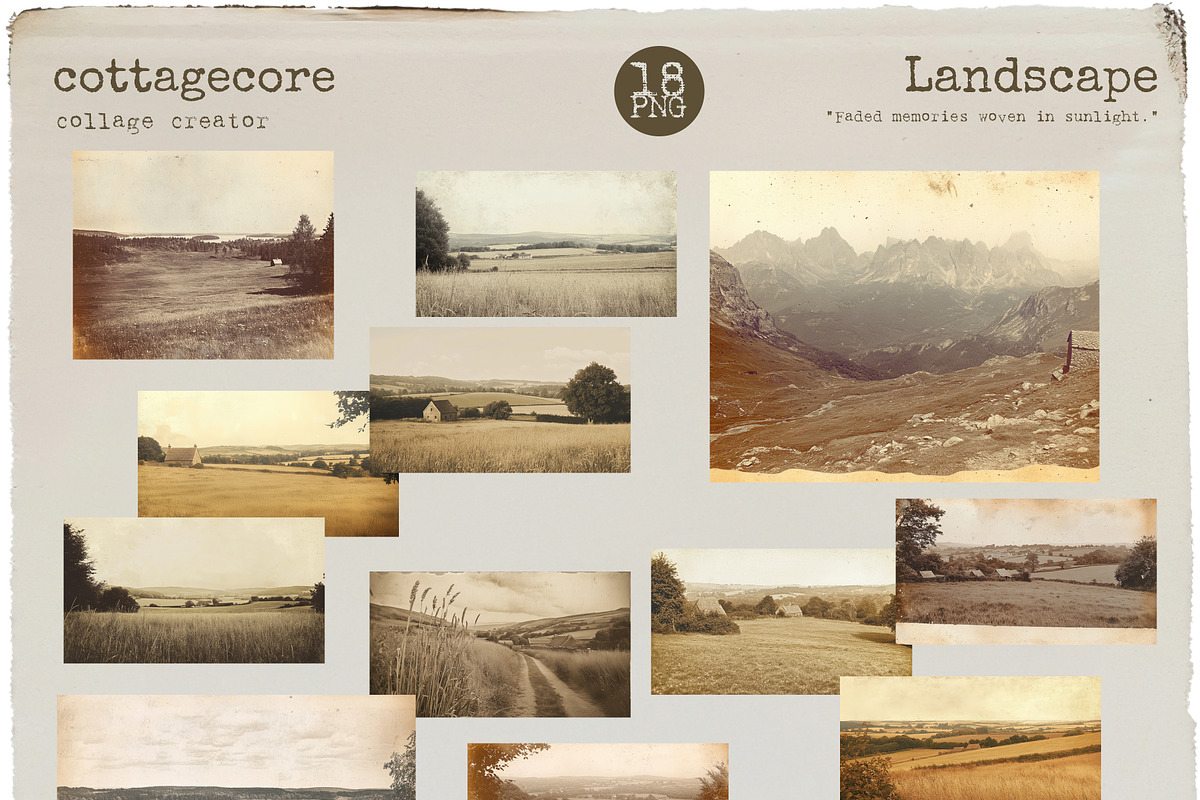 Cottagecore Collage Creator, an Object Graphic by Polli Deeva (Photo 7 of 11)