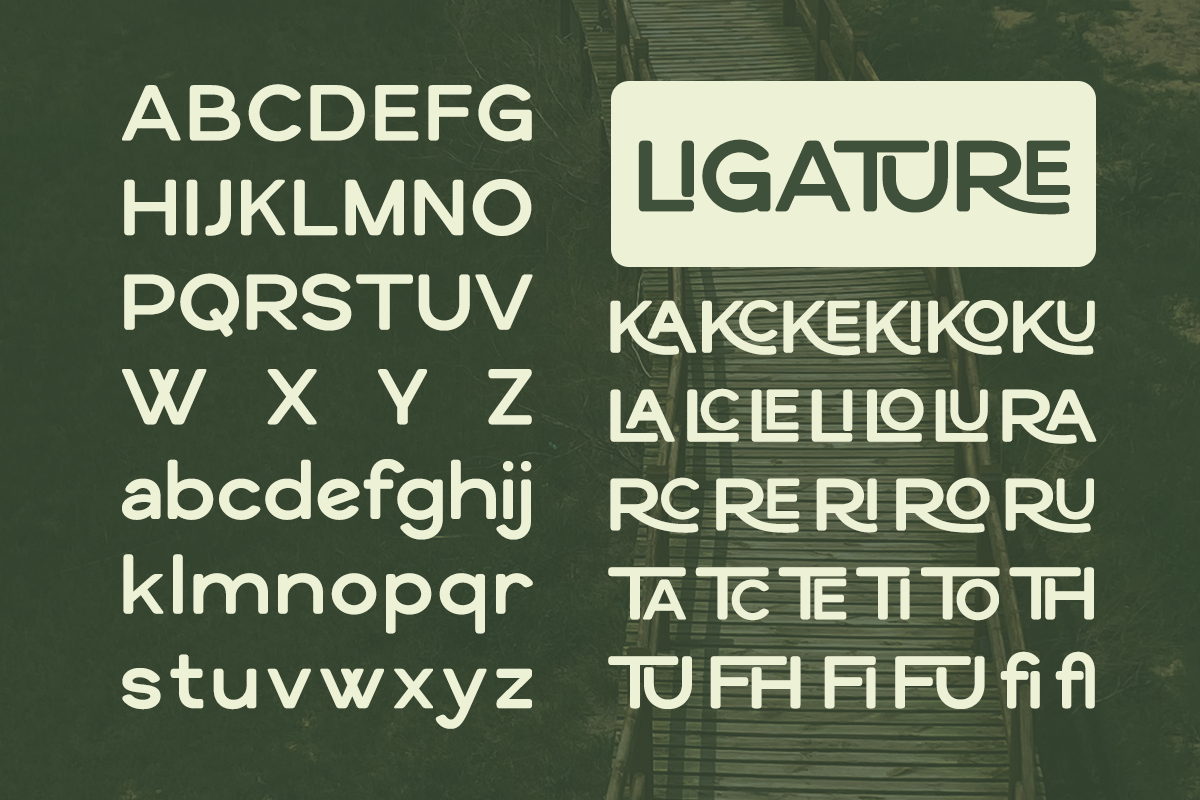 Heroxin - Monoline Ligature Font, a Sans Serif Font by RagamKata (Photo 9 of 10)
