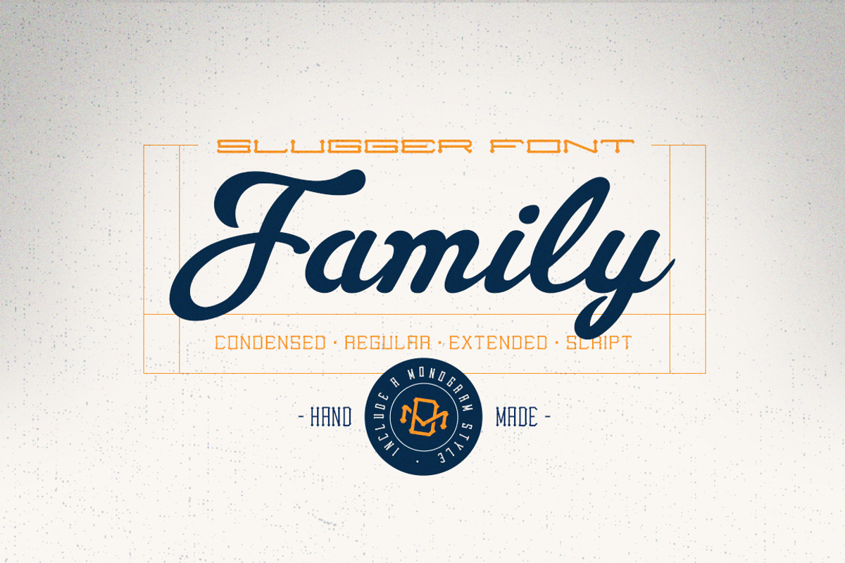 Slugger - Vintage Family Font