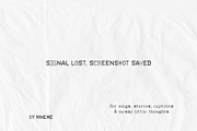 Bad Signal: Y2K Rough Display Font, a Sans Serif Font by Mneme (Thumbnail 9 of 9)