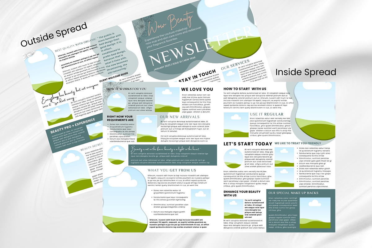 Skincare Canva Newsletter Template, an Email Template by PixelCraft (Photo 12 of 16)