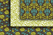 18 Versailles style papers + frames, a Pattern Graphic by CLIPART GARDEN (Thumbnail 2 of 5)