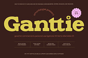 Ganttie Bold Display Serif, a Serif Font by AmorfaType (Thumbnail 1 of 11)