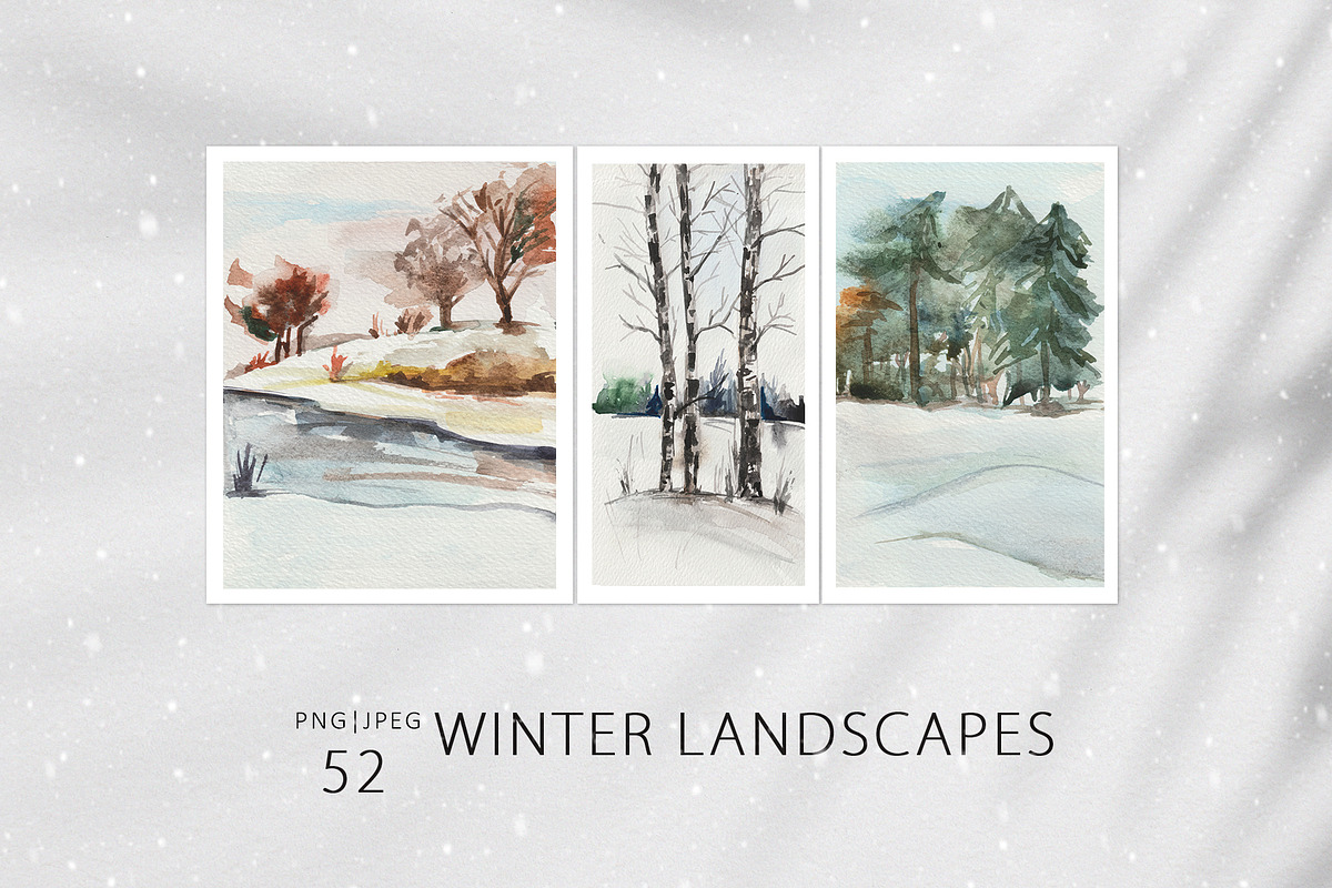 Winter Landscapes, a Seasonal Illustration by Design X0 (Photo 1 of 16)