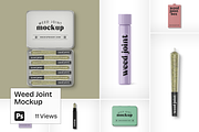 Cannabis Joint Branding Mockup, an Advertising Mockup by Mockupdaddy (Thumbnail 1 of 14)