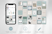 Ocean Instagram Templates Canva, a Social Media Template by IRISEA DESIGNS (Thumbnail 2 of 6)