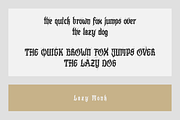 Lazy Monk, a Blackletter Font by Mirco Zett (Thumbnail 3 of 5)