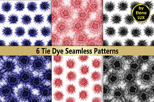 Tie dye Seamless Set, a Pattern Graphic by Elena Lux