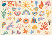 Retro Summer Vibes Clipart Pack, an Object Illustration by IRSYART (Thumbnail 4 of 15)