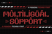 Voltrax - Modern Techno Font, a Sans Serif Font by MaikoHatta (Thumbnail 7 of 8)