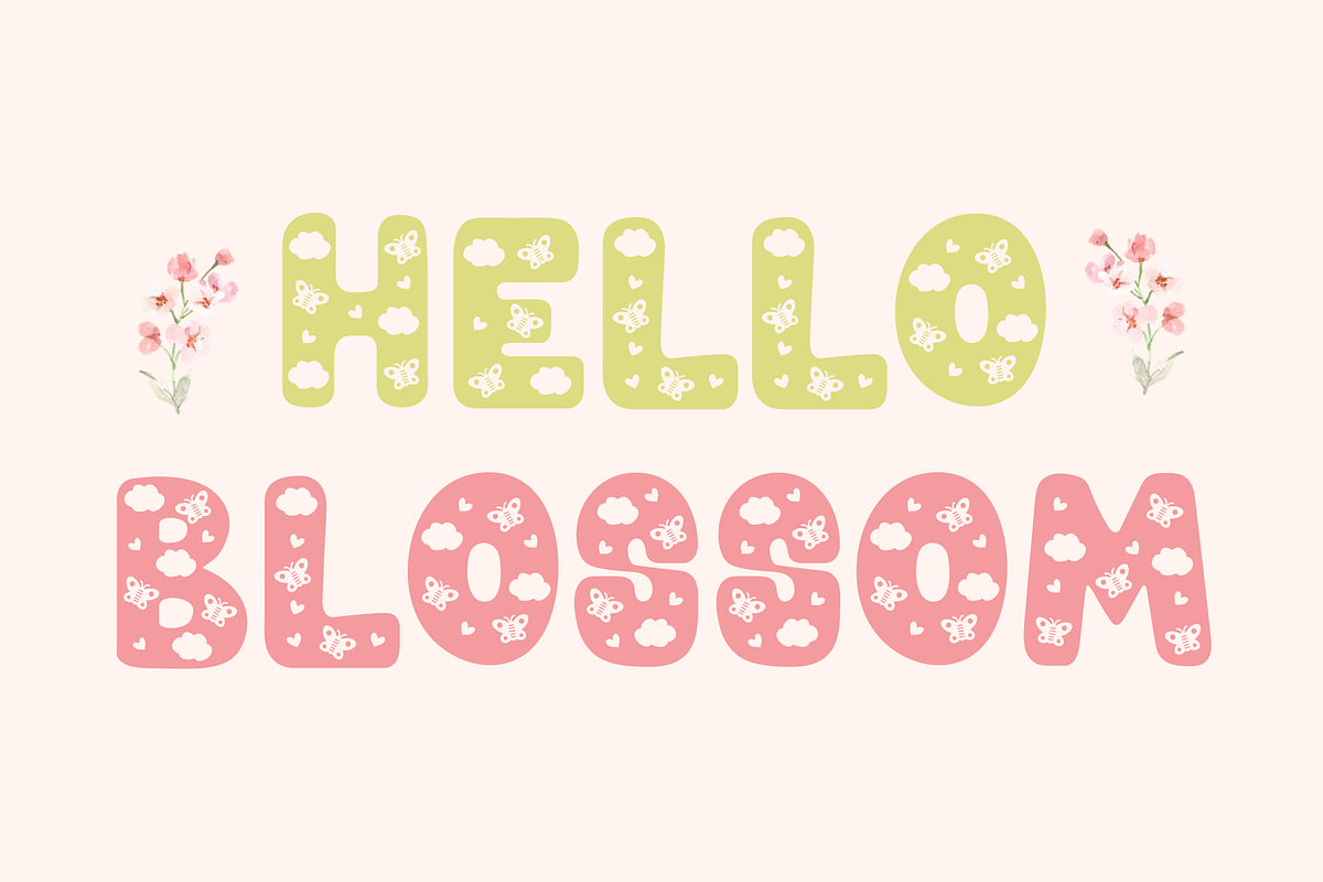 Evarin - Cute Decorative Font, a Handwritten Font by Kanink Studio (Photo 3 of 8)