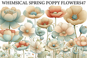 Whimsical Spring Poppy Flowers, an Illustration by DreamArtGraphic (Thumbnail 1 of 8)