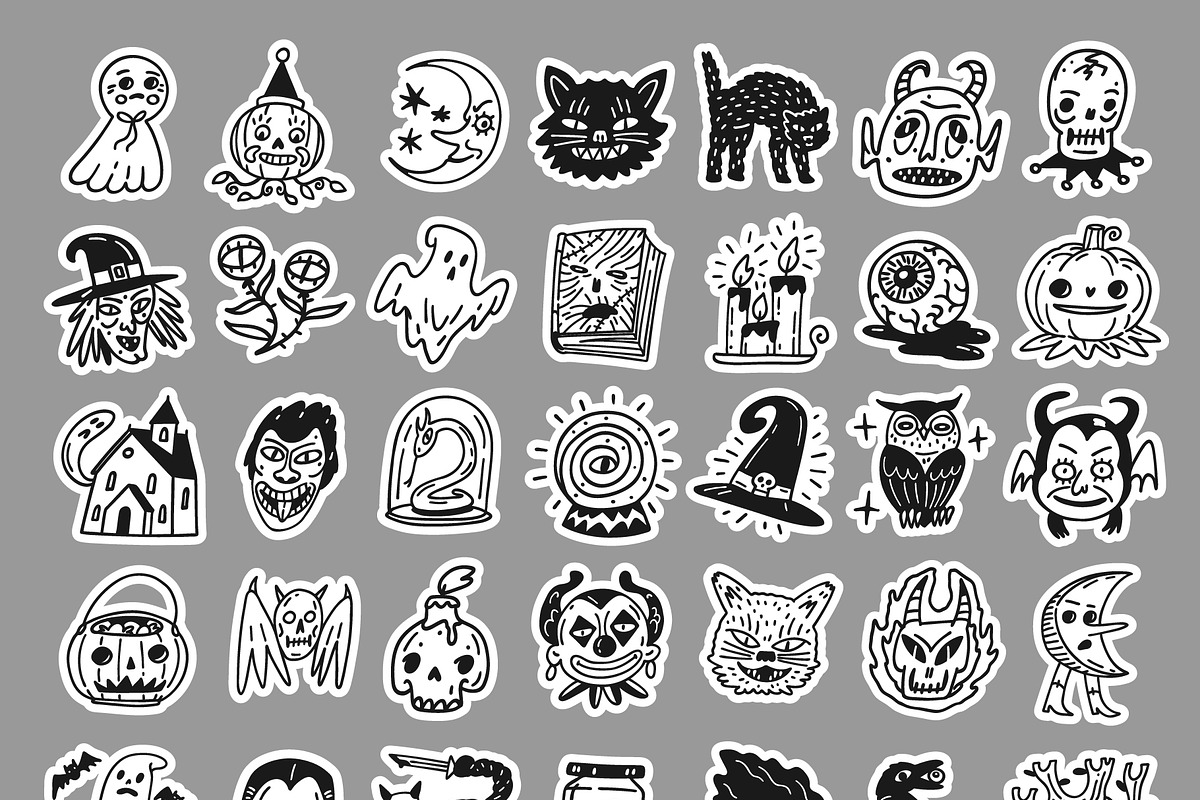 Haunted Hollow: Halloween Kit., a Seasonal Illustration by Red Monkey (Photo 4 of 11)