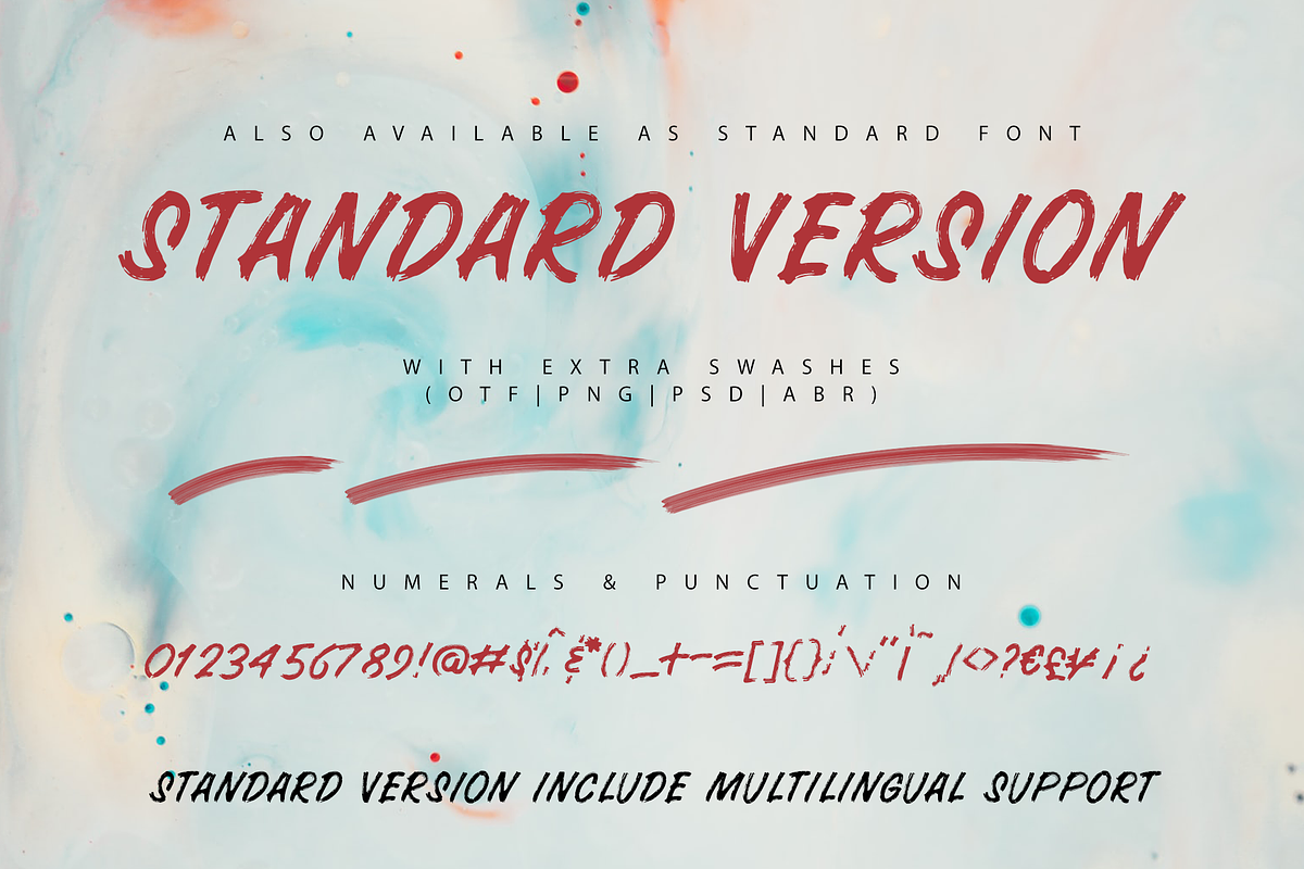 BRUSHERA SVG FONT + EXTRAS preview 8
