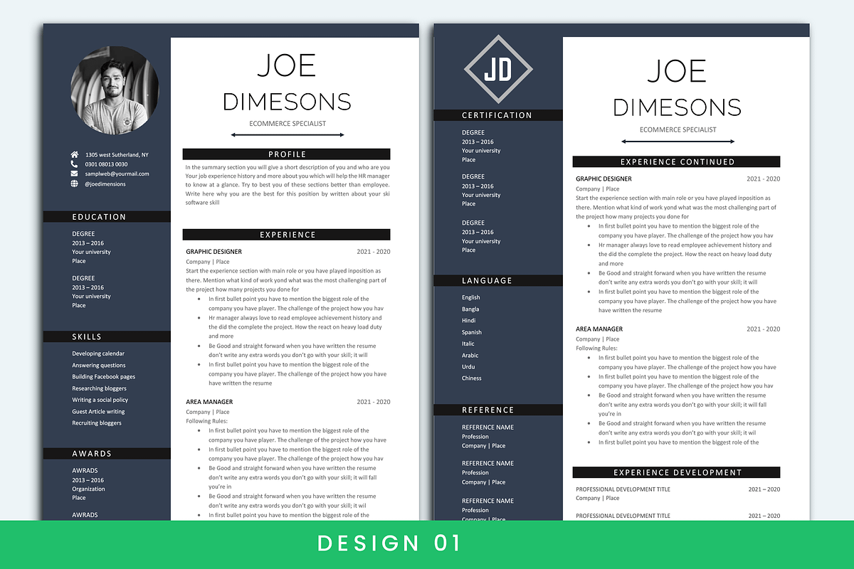 Resume & CV whole shop bundle, a Resume Template by paulresume (Photo 8 of 9)