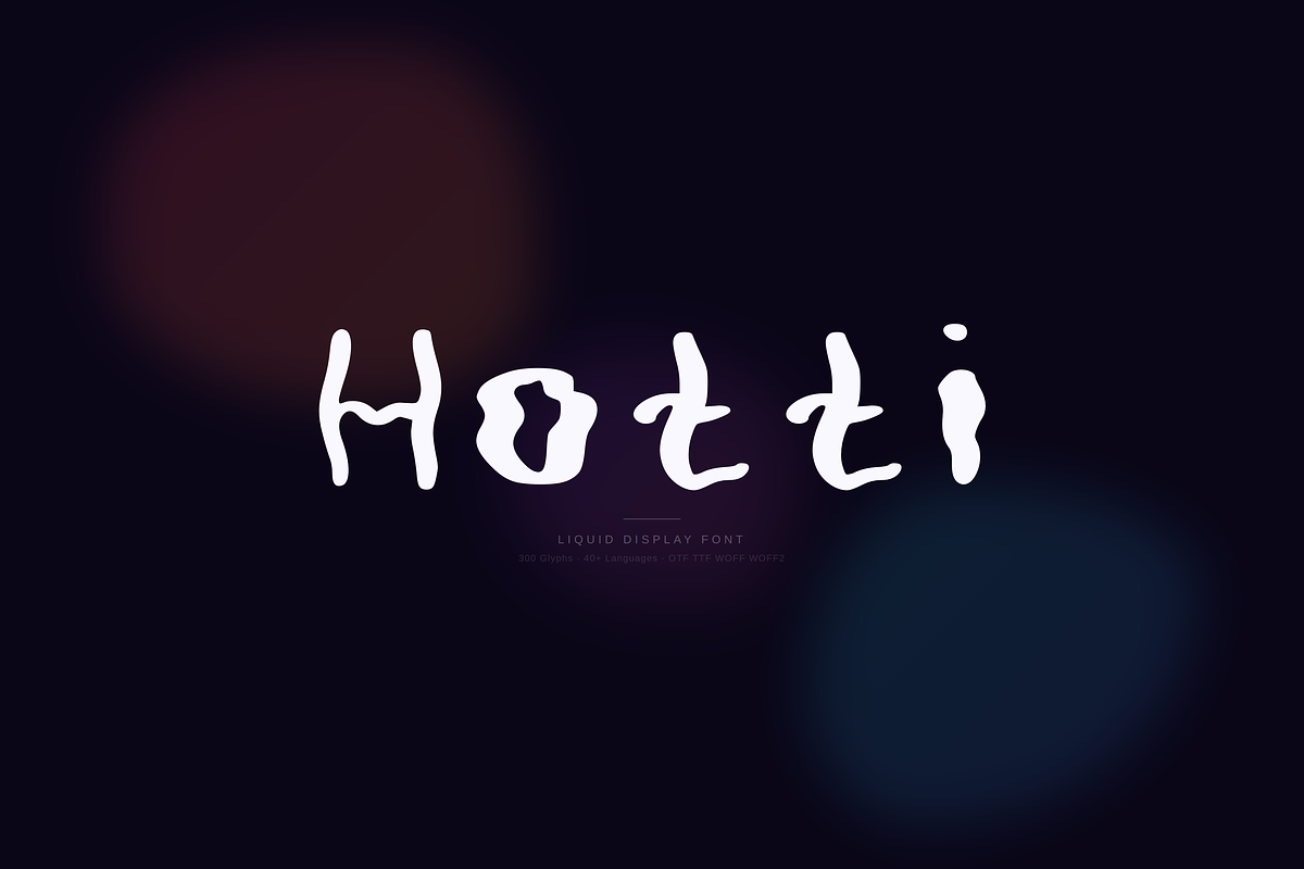 Hotti — Liquid Display Font, a Handwritten Font by Lettra Studio (Photo 1 of 12)