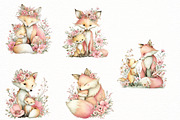 Whimsical Mother's Day fox Clipart, an Illustration by Designworld (Thumbnail 5 of 8)