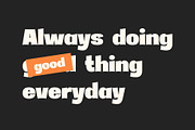 Collety Bold Display Typeface, a Sans Serif Font by Hitype (Thumbnail 6 of 9)