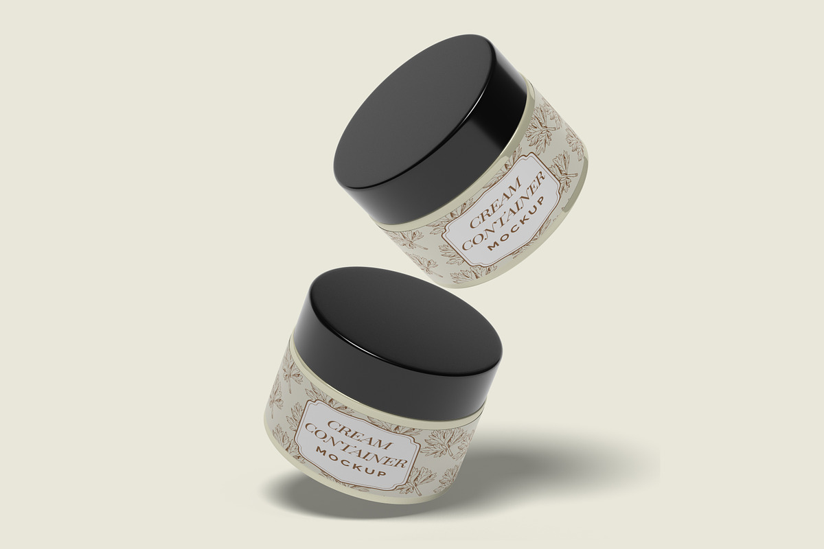 Cream Container Mockup, a Packaging Mockup by ulfatunnazira (Photo 9 of 9)