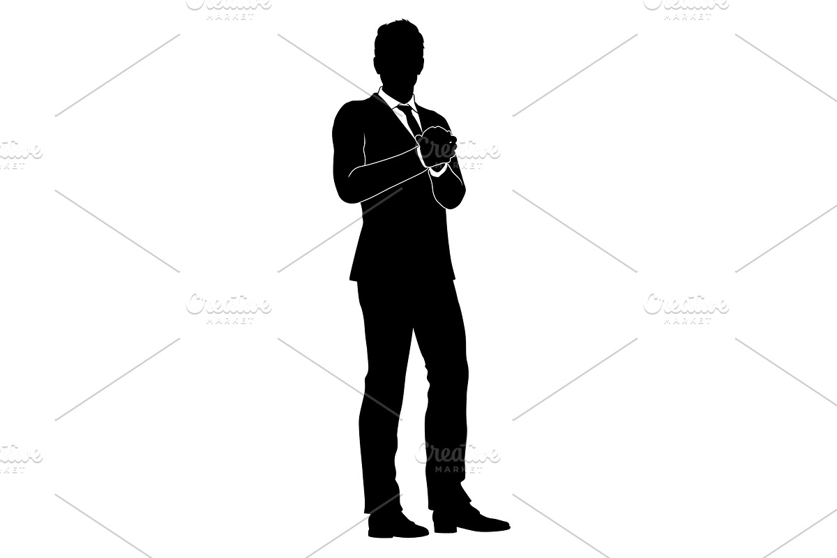 Business People Man Silhouette, a Person Illustration by Christos Georghiou