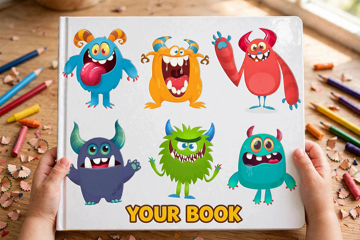 Silly Slimes - 6 Cute Monsters, a Seasonal Illustration by D R A W K M A N (Photo 2 of 6)