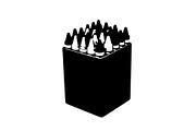 School crayons box silhouette, a Graphic by Designer_Momina (Thumbnail 5 of 10)
