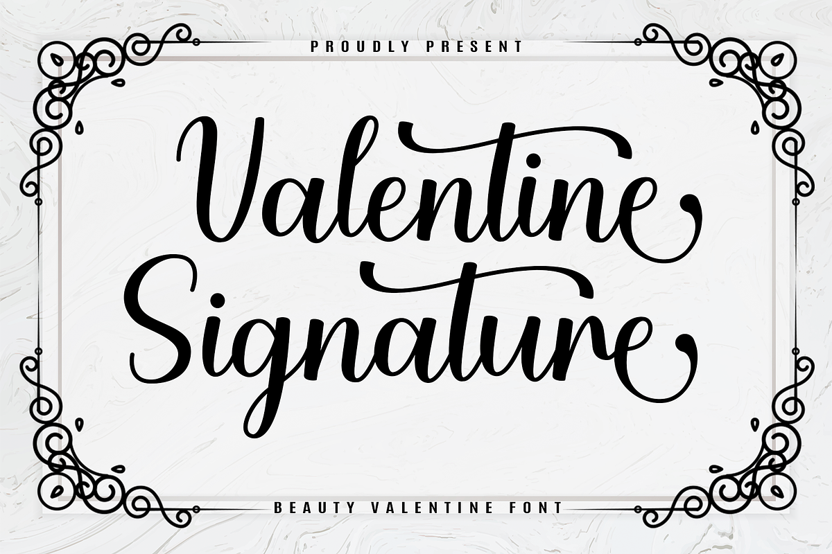Valentine Siganture, a Script Font by Artkenza (Photo 1 of 6)