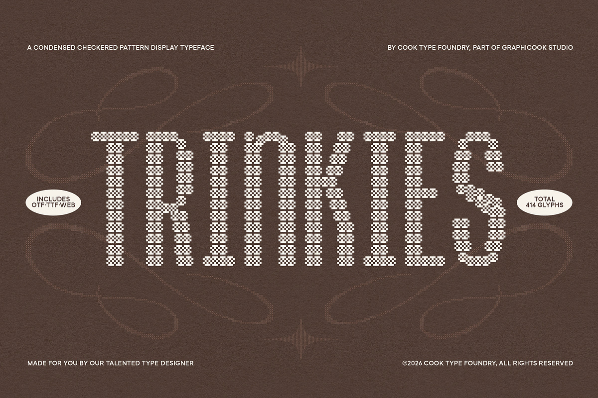 Trinkies, a Sans Serif Font by graphicook (Photo 1 of 10)