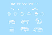 Beach Vibes Graphic Collection, an Illustration by Mere Hunter (Thumbnail 4 of 4)