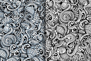 Underwater Graphics Patterns, a Decorative Illustration by BALABOLKA (Thumbnail 3 of 6)